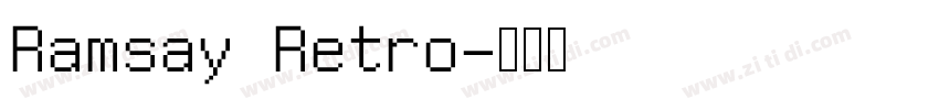 Ramsay Retro字体转换